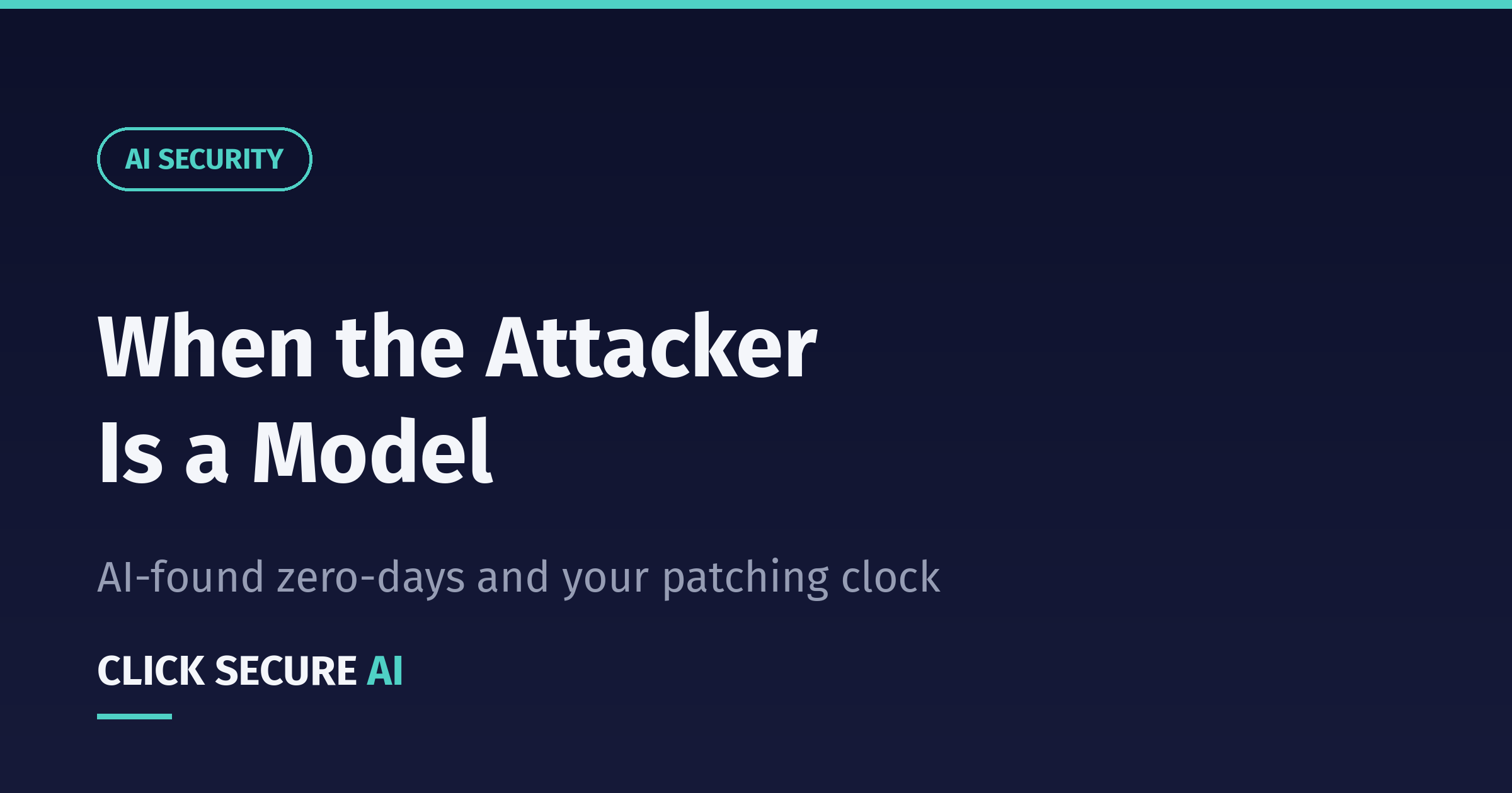 When the Attacker Is a Model — What AI-Discovered Zero-Days Do to Your Patching Clock